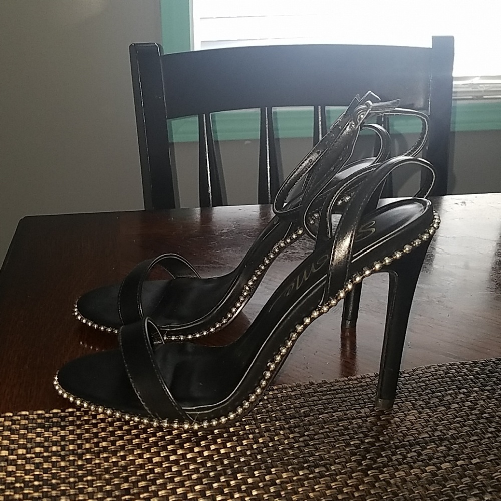 Black studded shoes